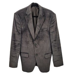 Vintage Giovanni Mens Corduroy Blazer‎ Sports Jacket 54 Gunmetal Sheen Academia